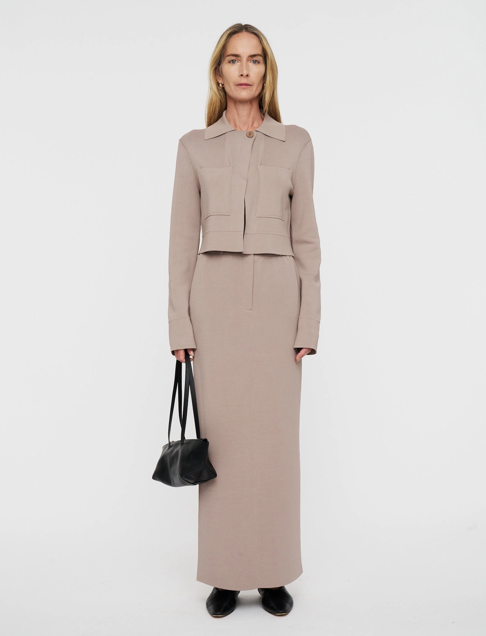 Milano Knit Stretch Skirt Comfortable Feel Invisible Seams