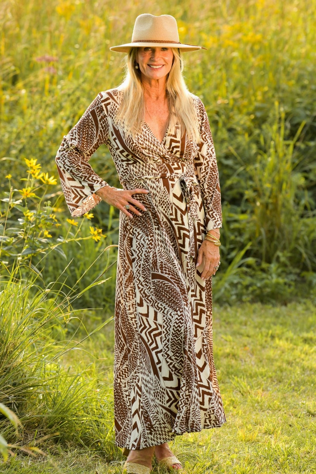 Bianca Dress / Terra Cotta Tribal Natural Layers Soft Layering