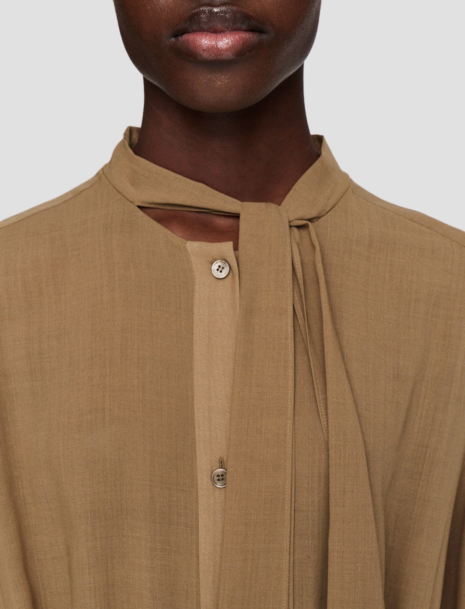 Embroidered-Sleeve Bare Glow Light Voile Lisa Dress