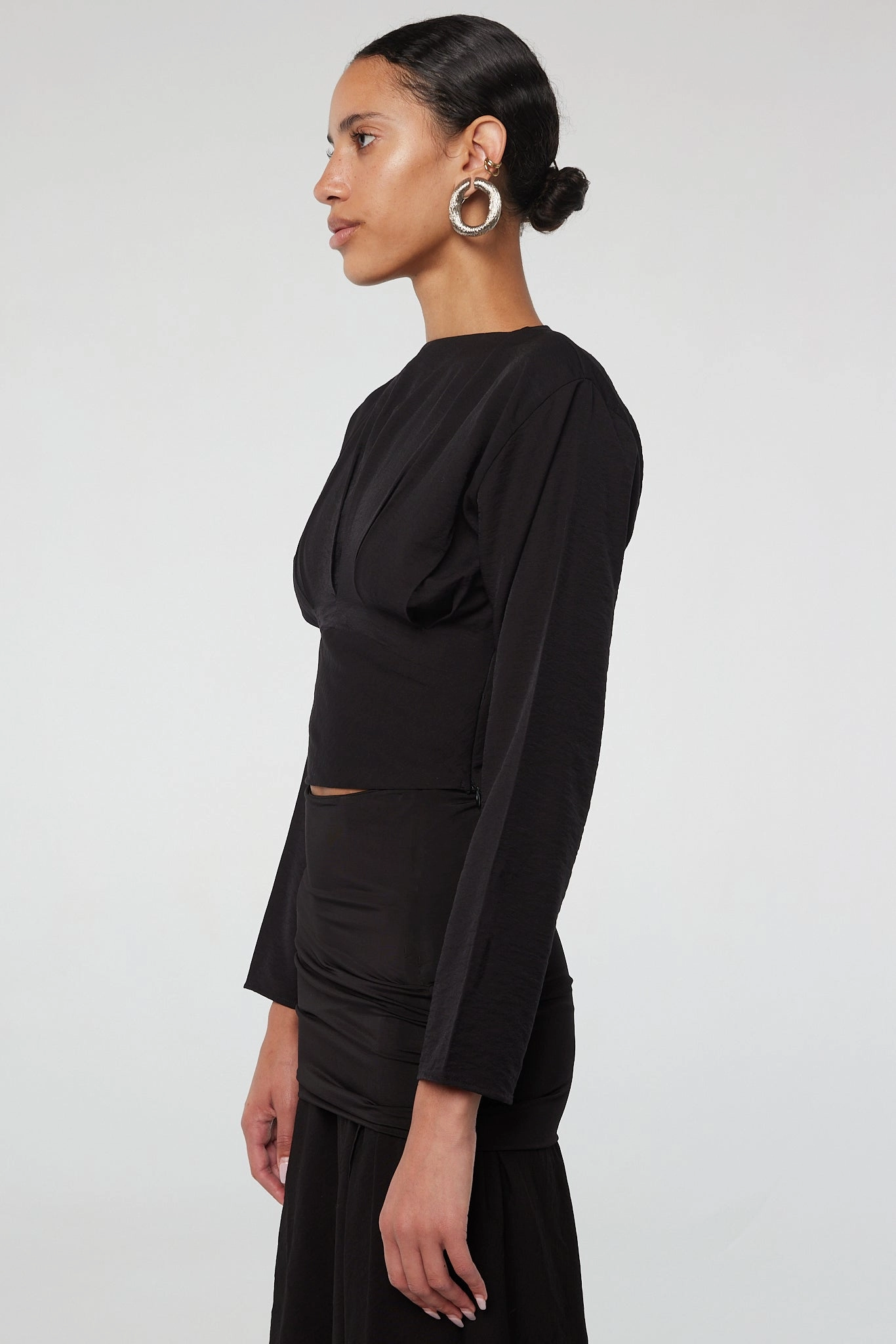 WeightedHem Stretchable Neckline FEMI TOP