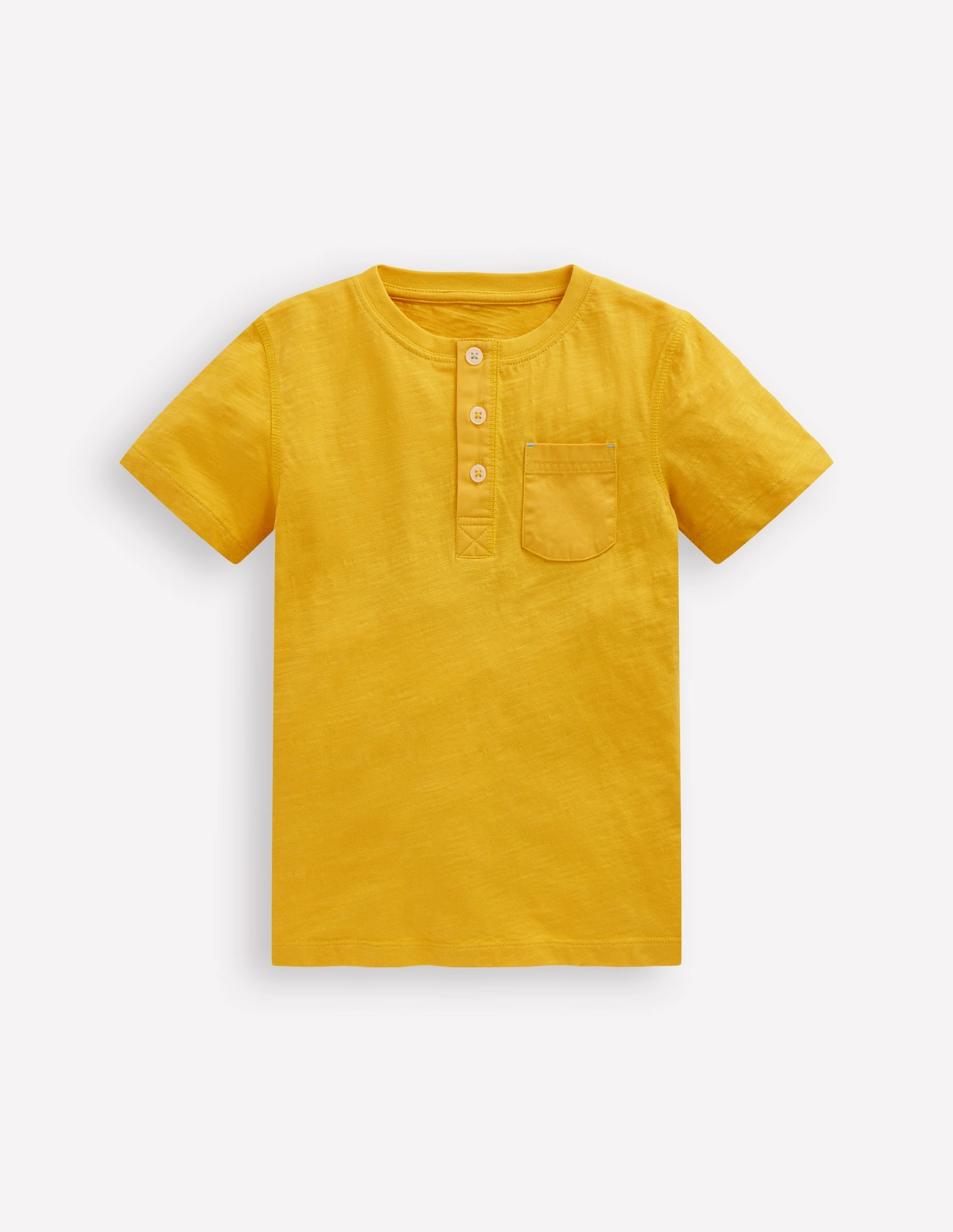 Short Sleeve Henley T-Shirt-Yellow Stylish Tank MeshPanel