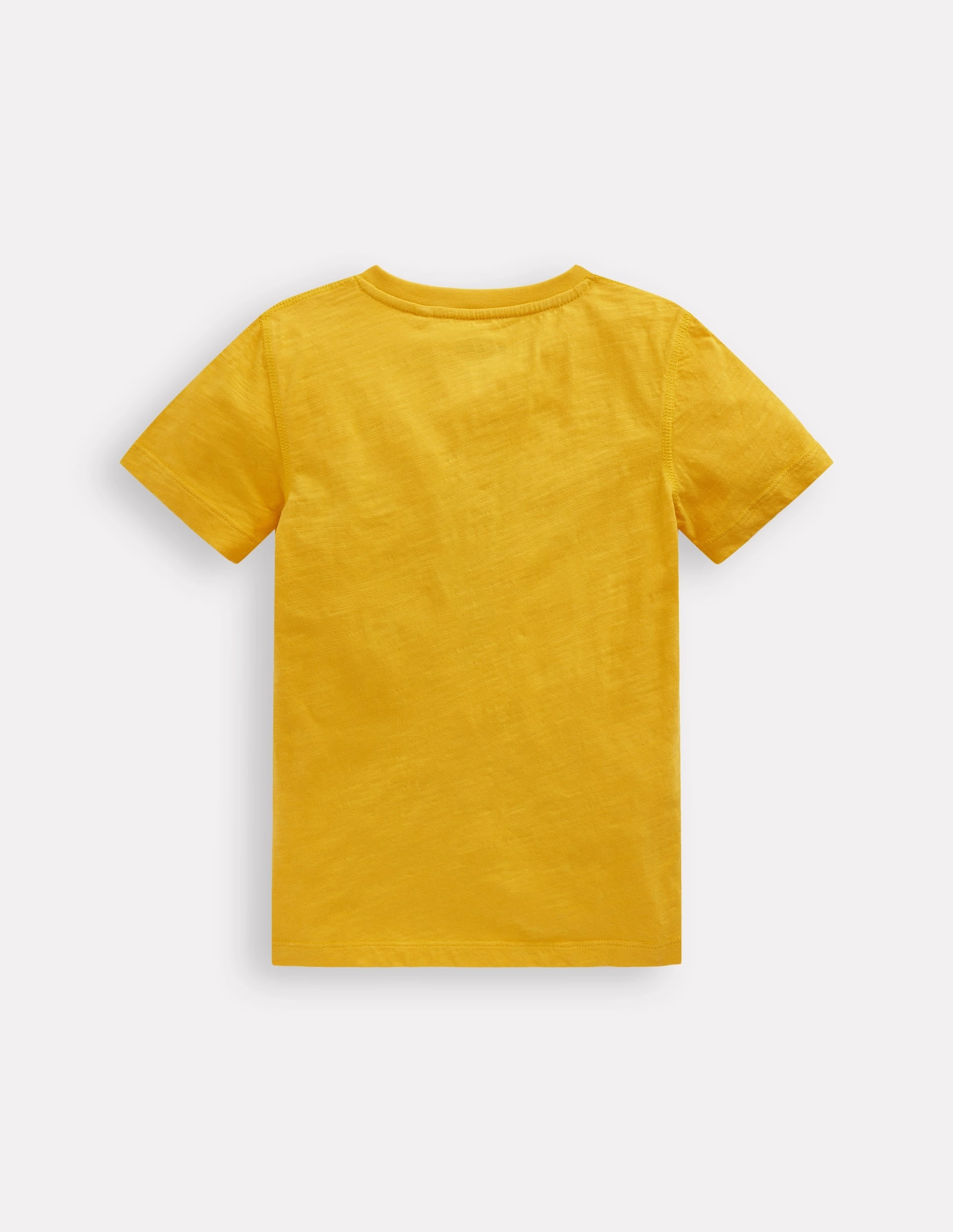 Ventilated Back Panel Interlock Stitching Short Sleeve Henley T-Shirt-Yellow