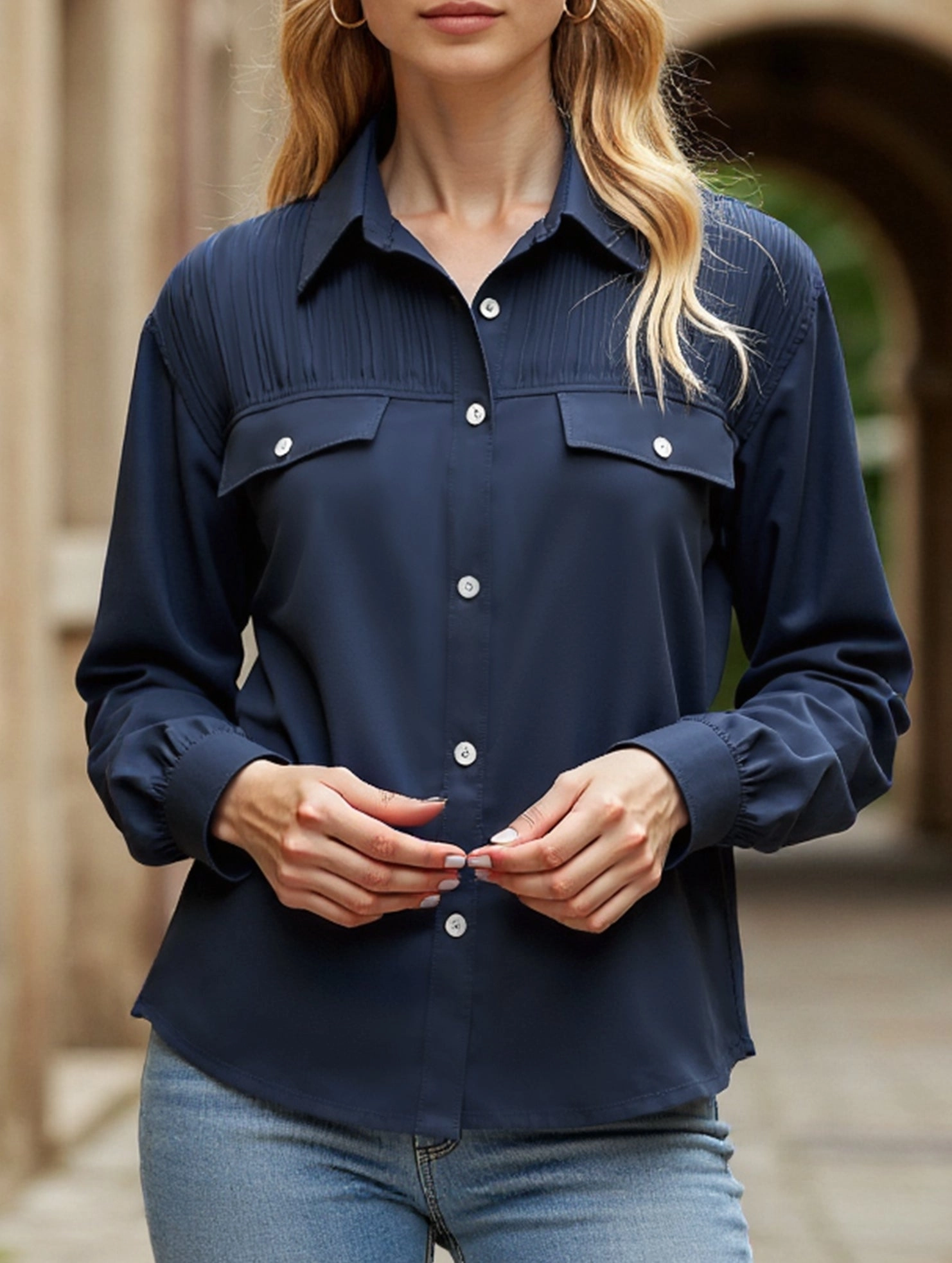 EasyCare Material Long-sleeved cardigan for women