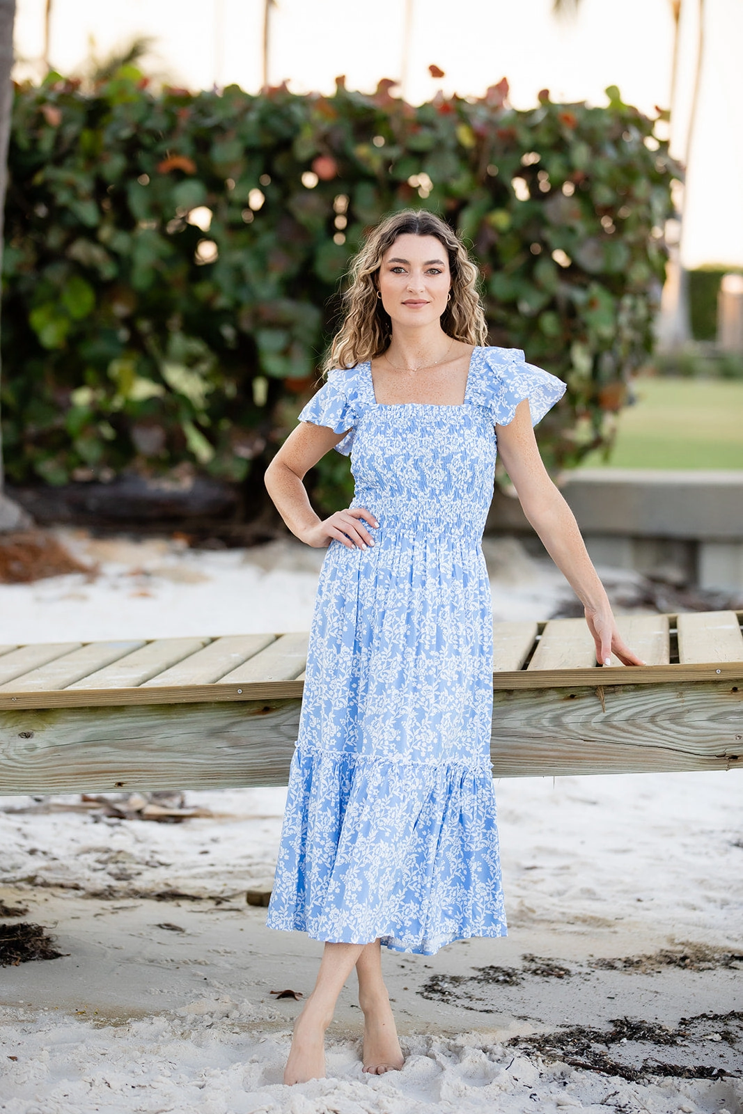 Matilda Dress / Periwinkle Floral Guest Glam