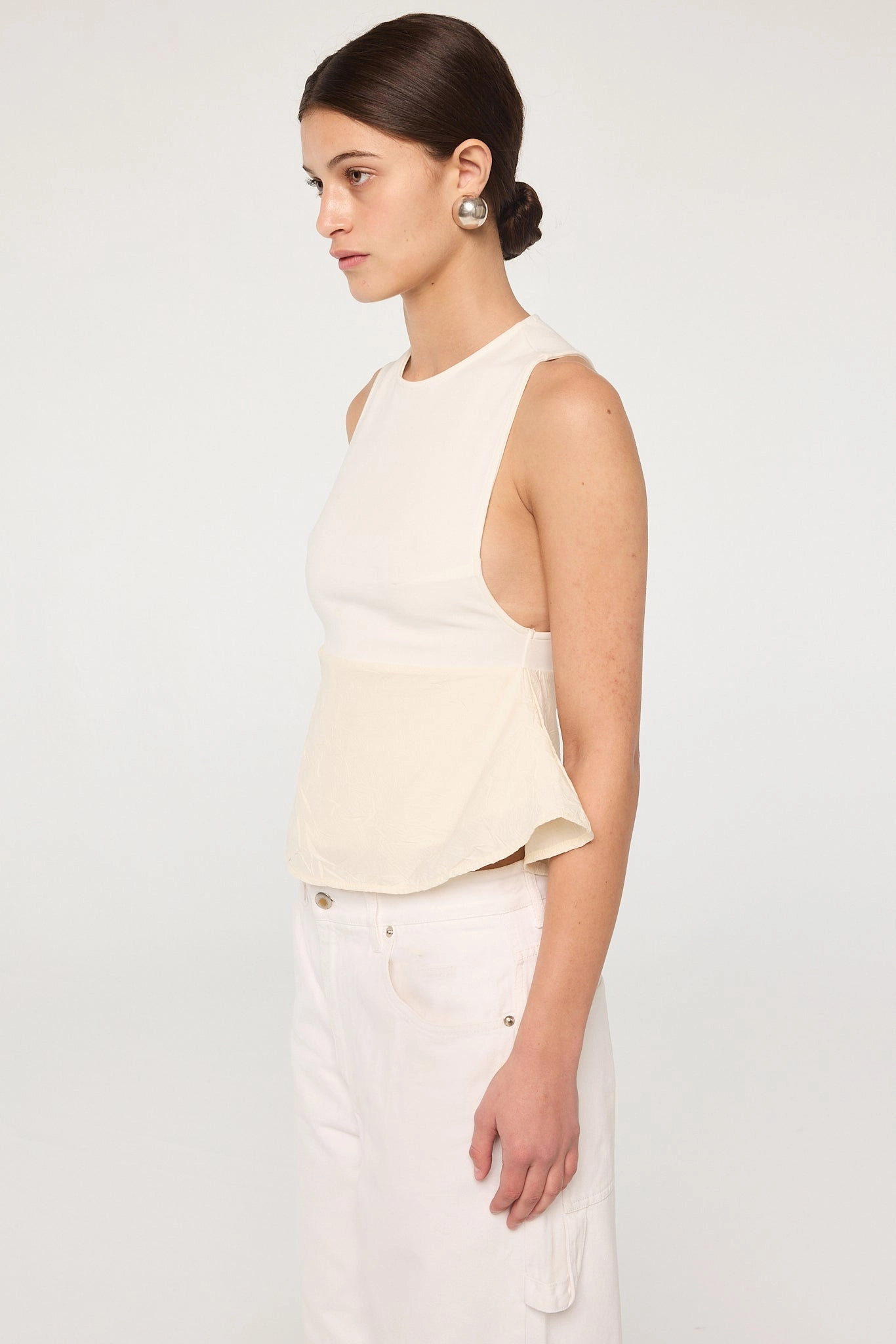 Contrast Stitch Accent LILIBET TOP