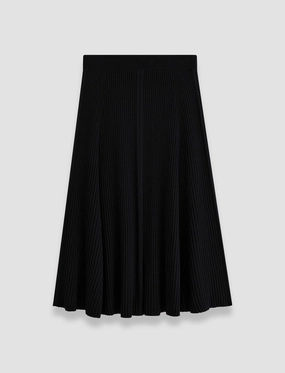 Merino Silk Rib Skirt Smart Edge