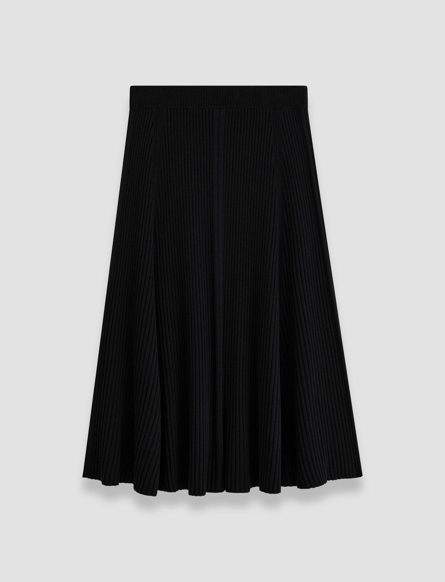 Merino Silk Rib Skirt Smart Edge