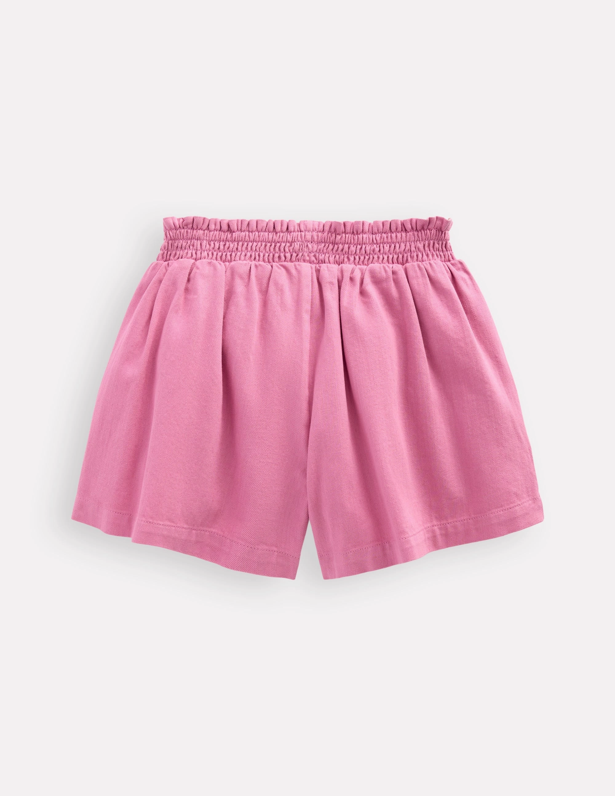 Pull-On Shorts-Pink Embroidered Comfortable Wear odor - absorbing