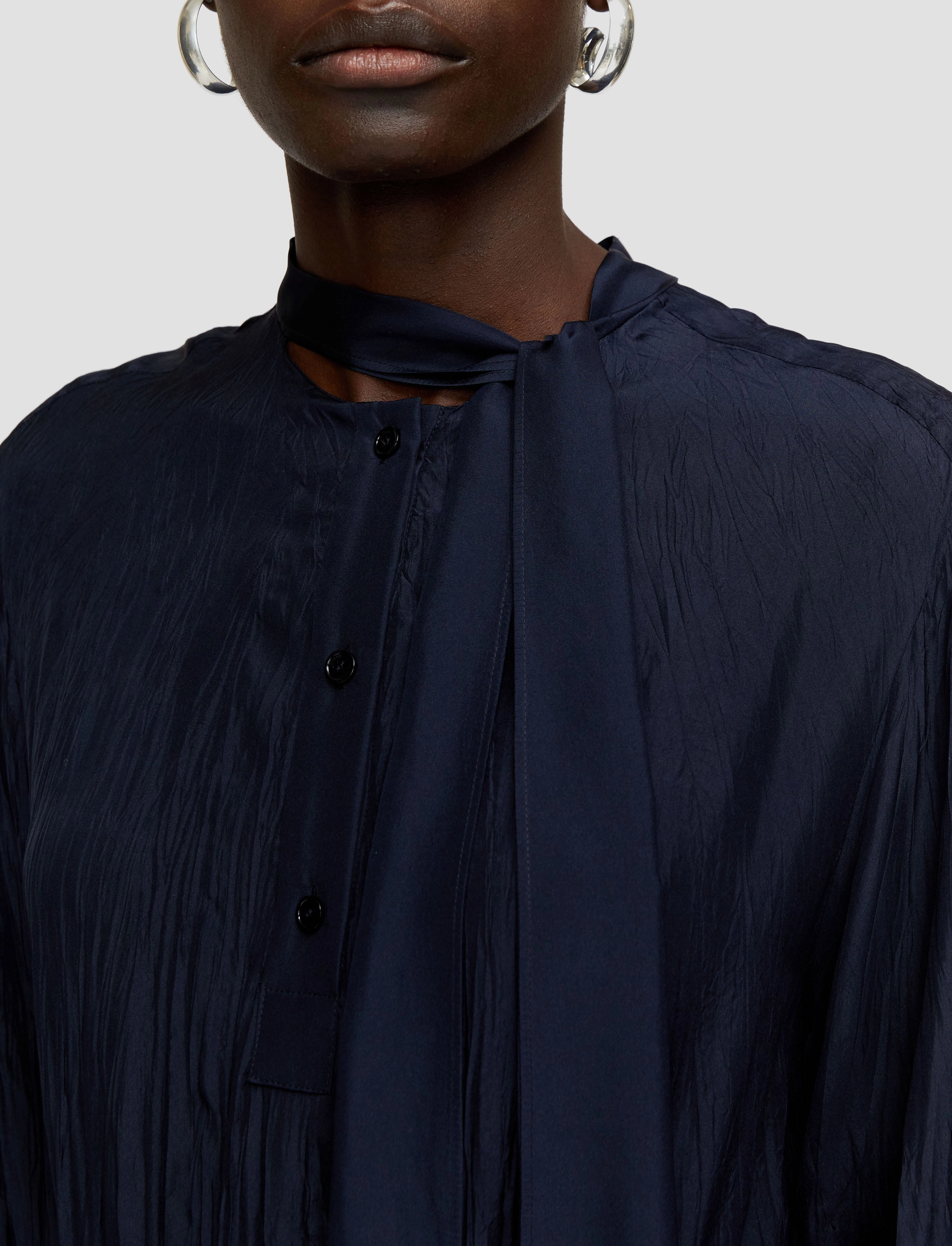 Lisa Habotai Silk Dress Pure Fabric Light Drape