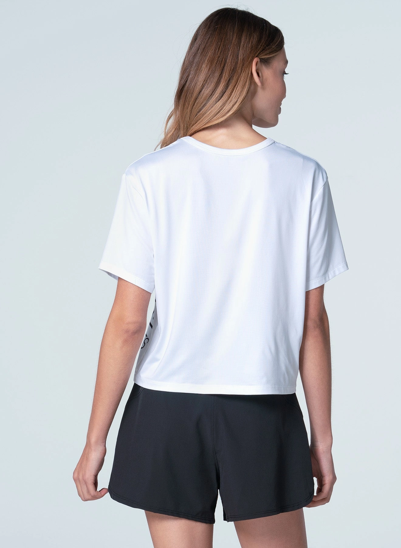 Live Life With Love Short Sleeve Petal Sleeve Architecture Activewear Top