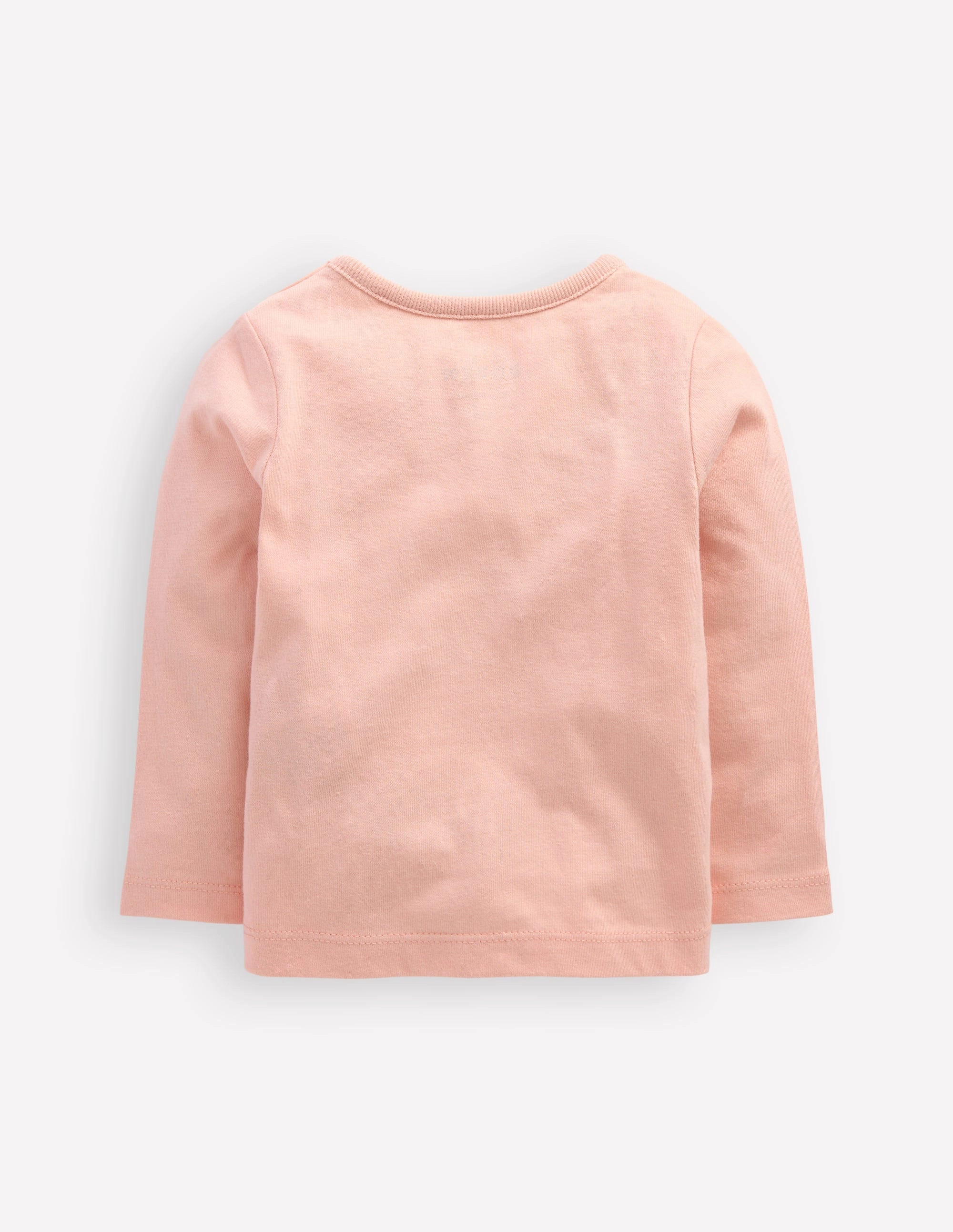 Basic Tank StretchFabric Long Sleeve Logo T-shirt-Chalk Pink