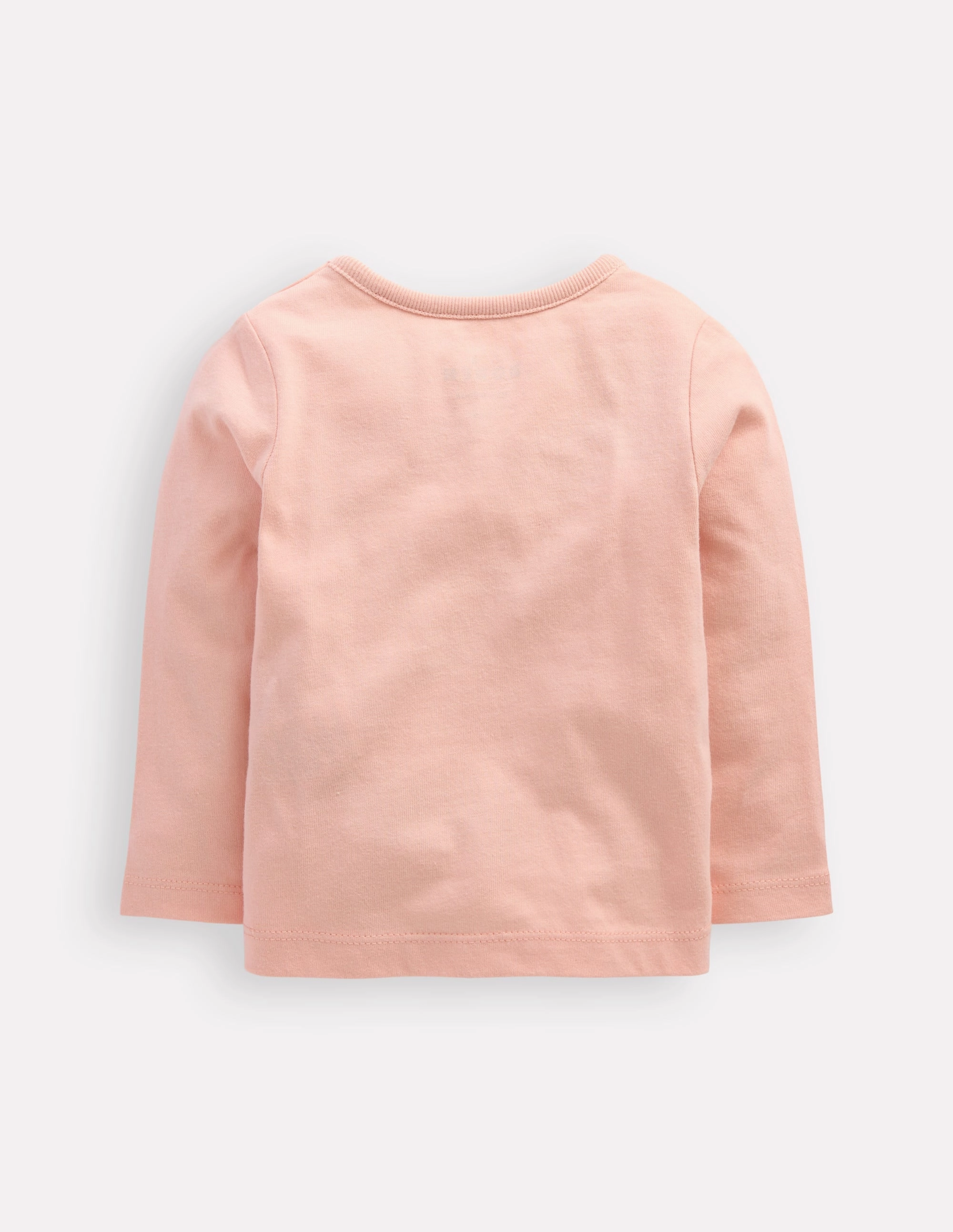 PolyesterBlend Long Sleeve Logo T-shirt-Chalk Pink
