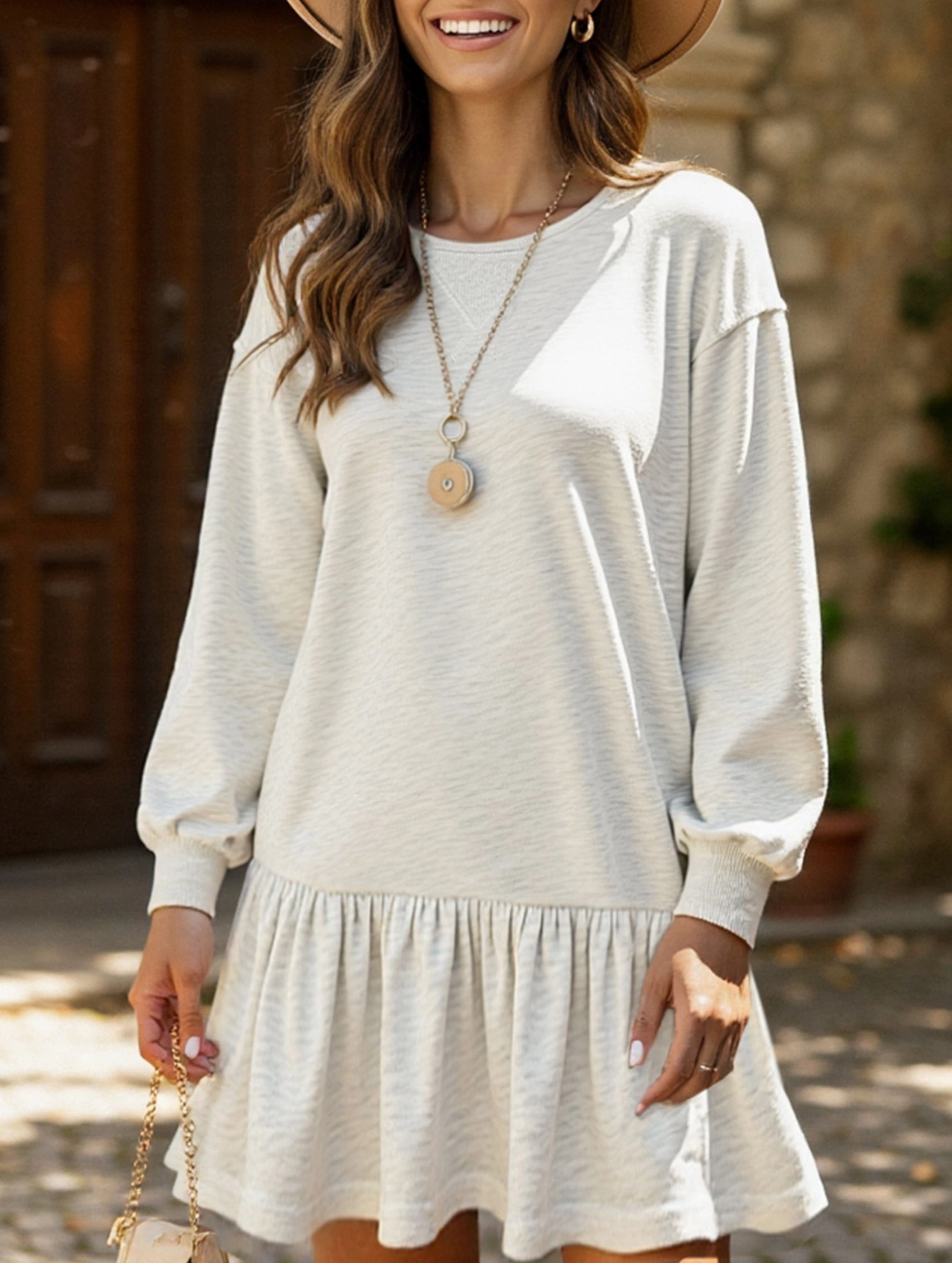 Long-sleeved sweatshirt dress All Timewear Feminine Look