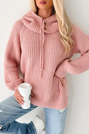 Multi Directional Mobility Peace Of Mind Oversized Hoodie Sweater (Blush)