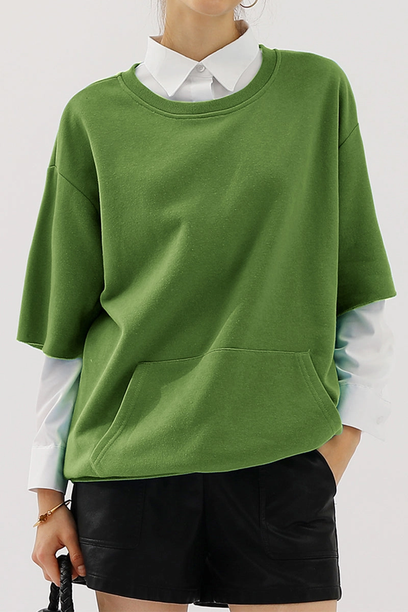 Basic Tee OVERSIZED SWEATSHIRT WITH KANGAROO POCKET