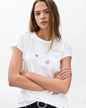 Lucky Charm Tee White Multi Light Fabric