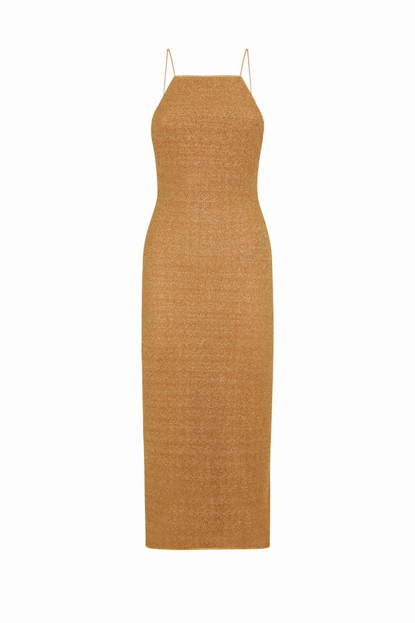Lumiere Long Dress Toffee Balanced Shape