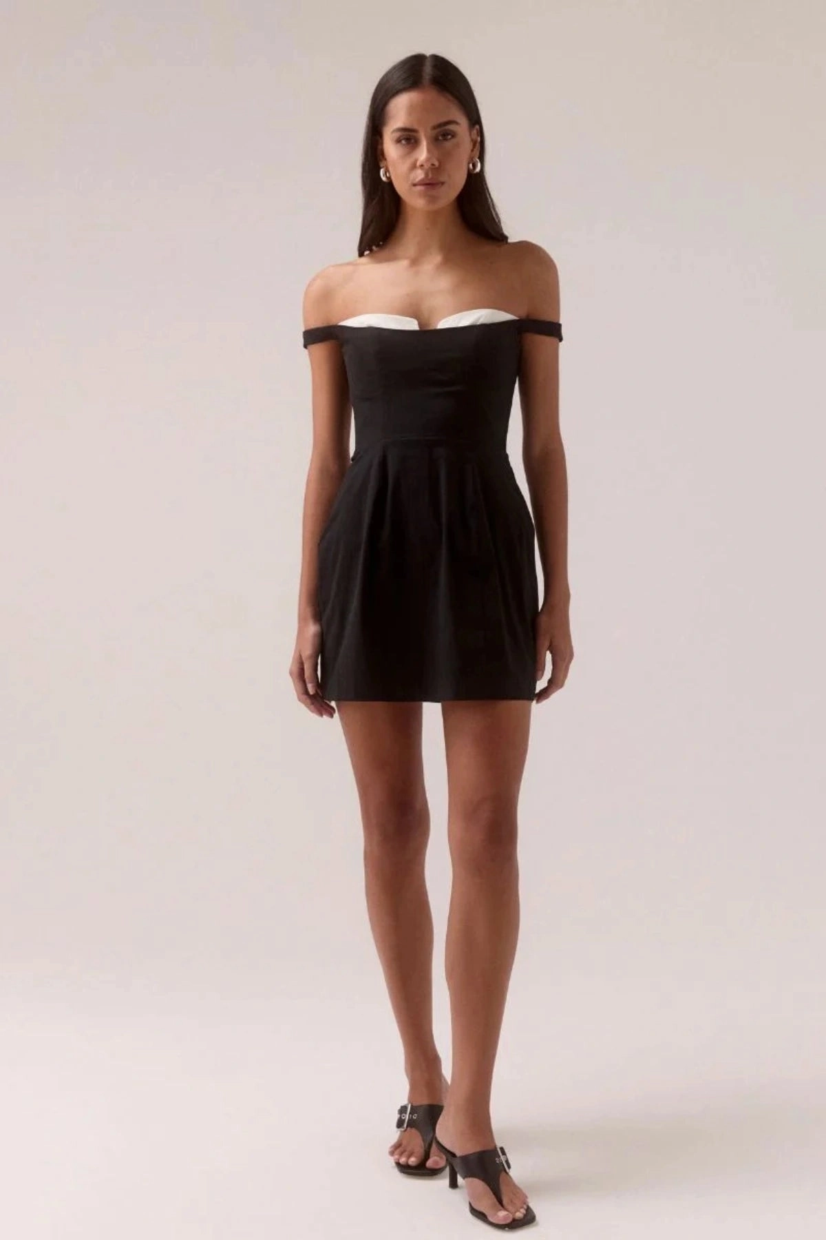 Cool Touch Lure Mini Dress Black/White