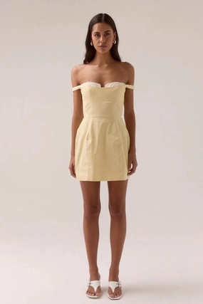 Brunch Fit Day To Night Lure Mini Dress Lemonade