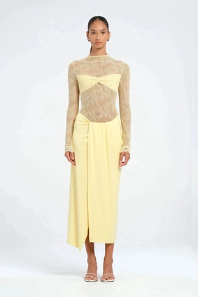 Fashion Forward Chill Moment Colton Midi Dress Butter