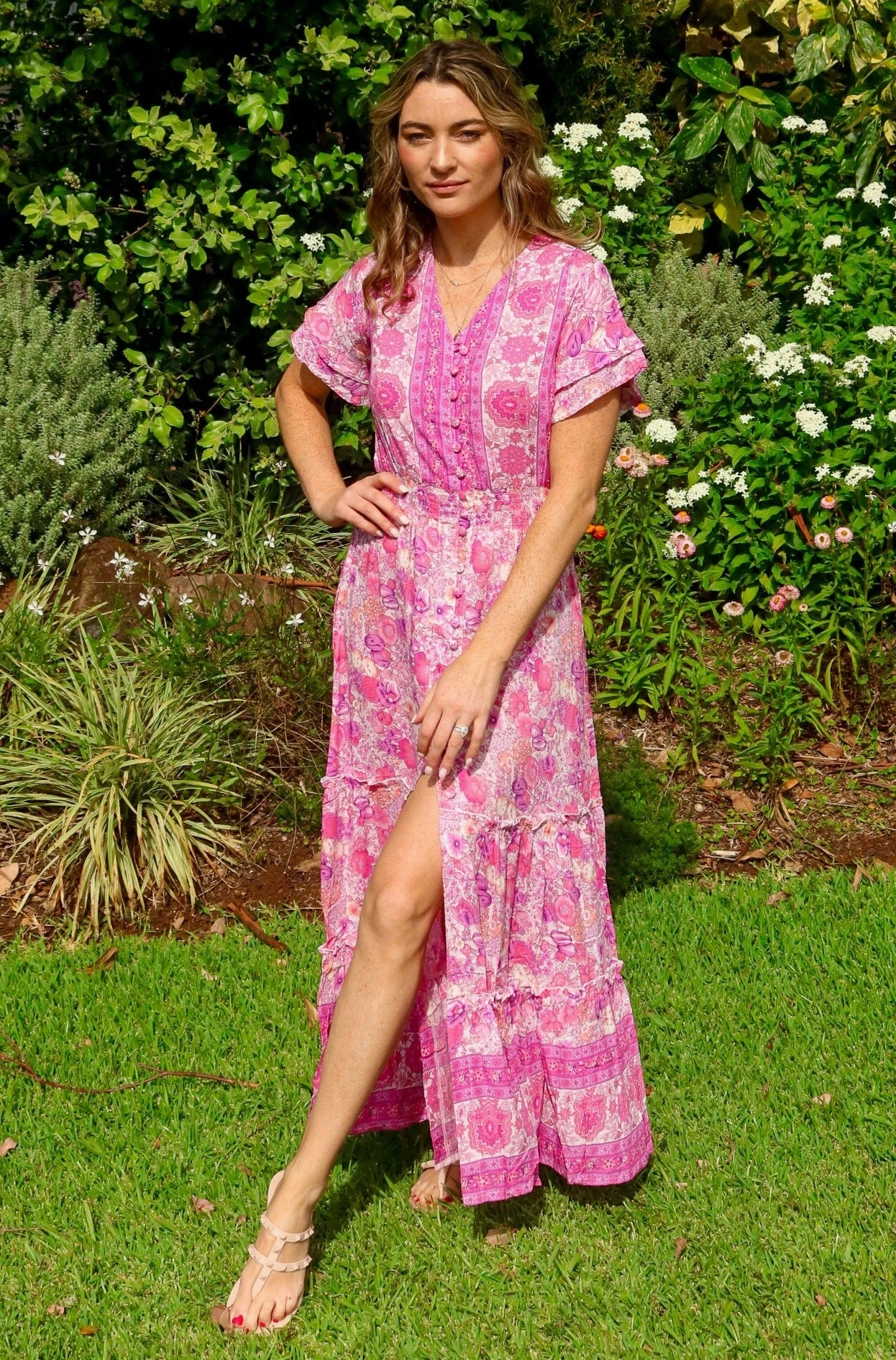 Christina Dress / Bengal Rose Joyful Look
