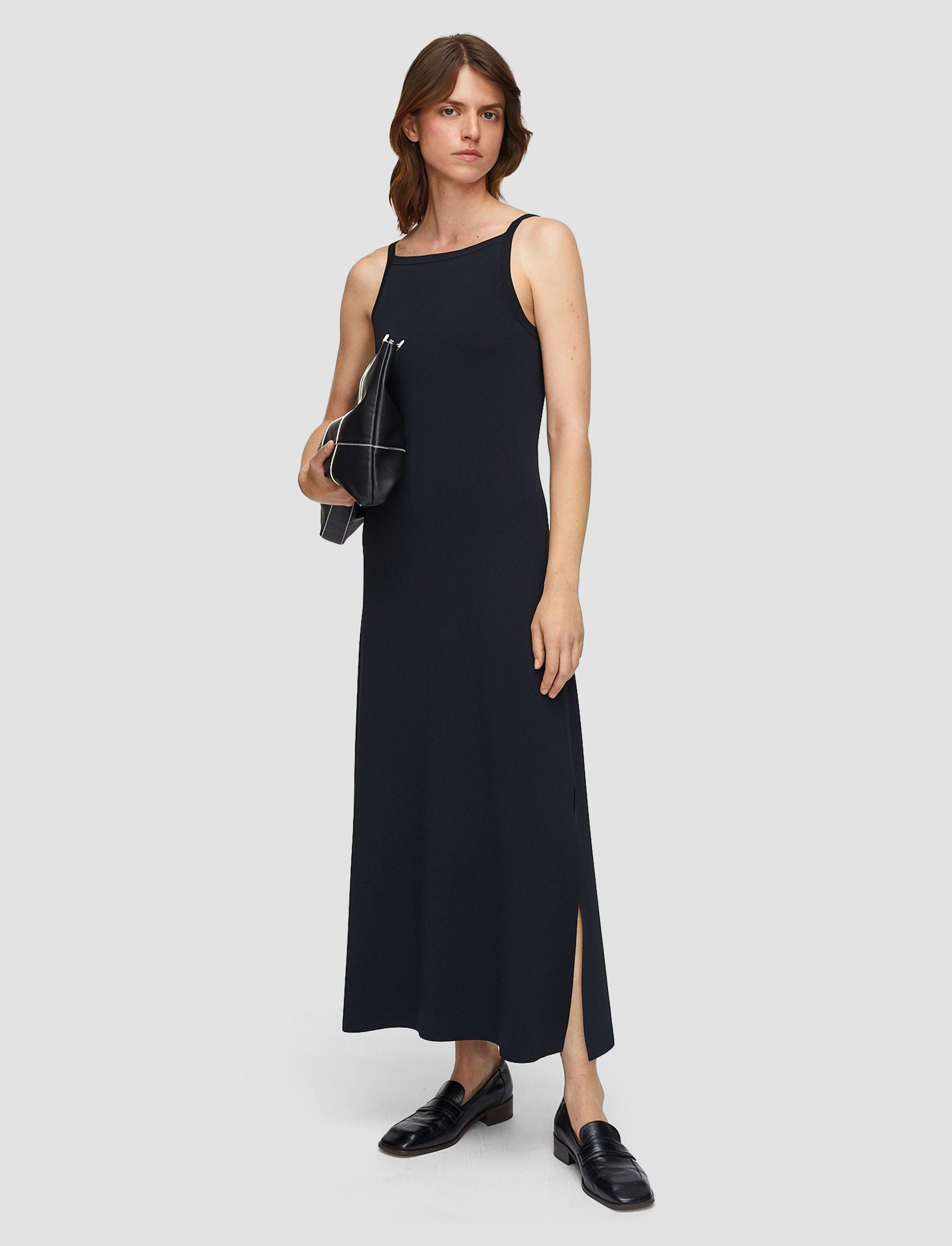 Bright Accent Viscose Knit Stretch Dress