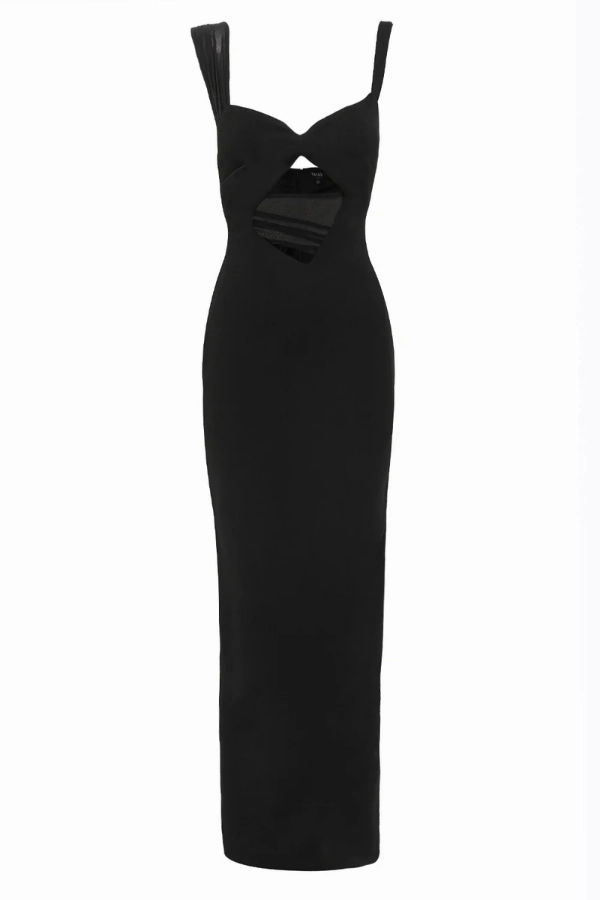 Formed Look Smooth-Finish Madeleine Dress Black