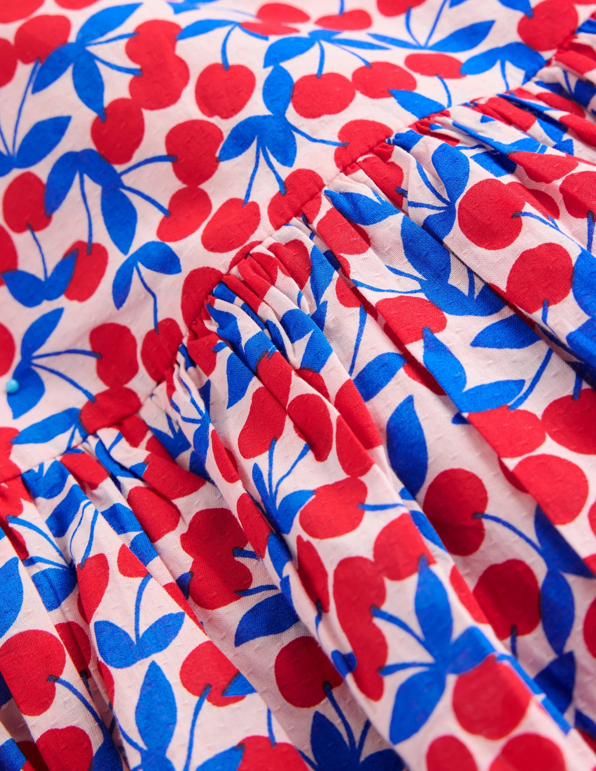 Contemporary Layer Madeline Woven Dress-Chalk Pink Cherries