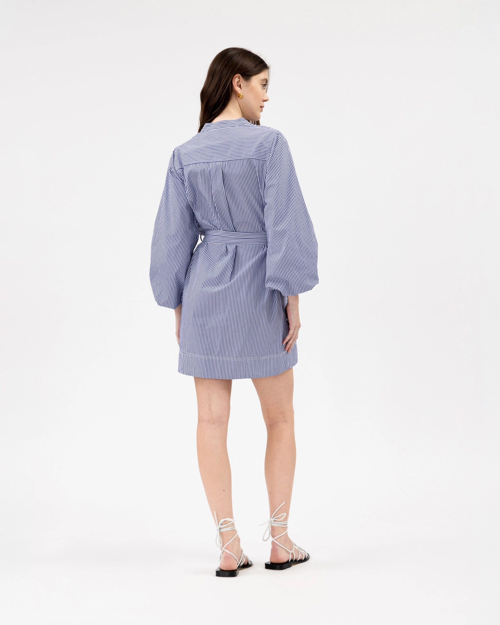 Madelyn Stripe Dress Lace Ease Bold Mood