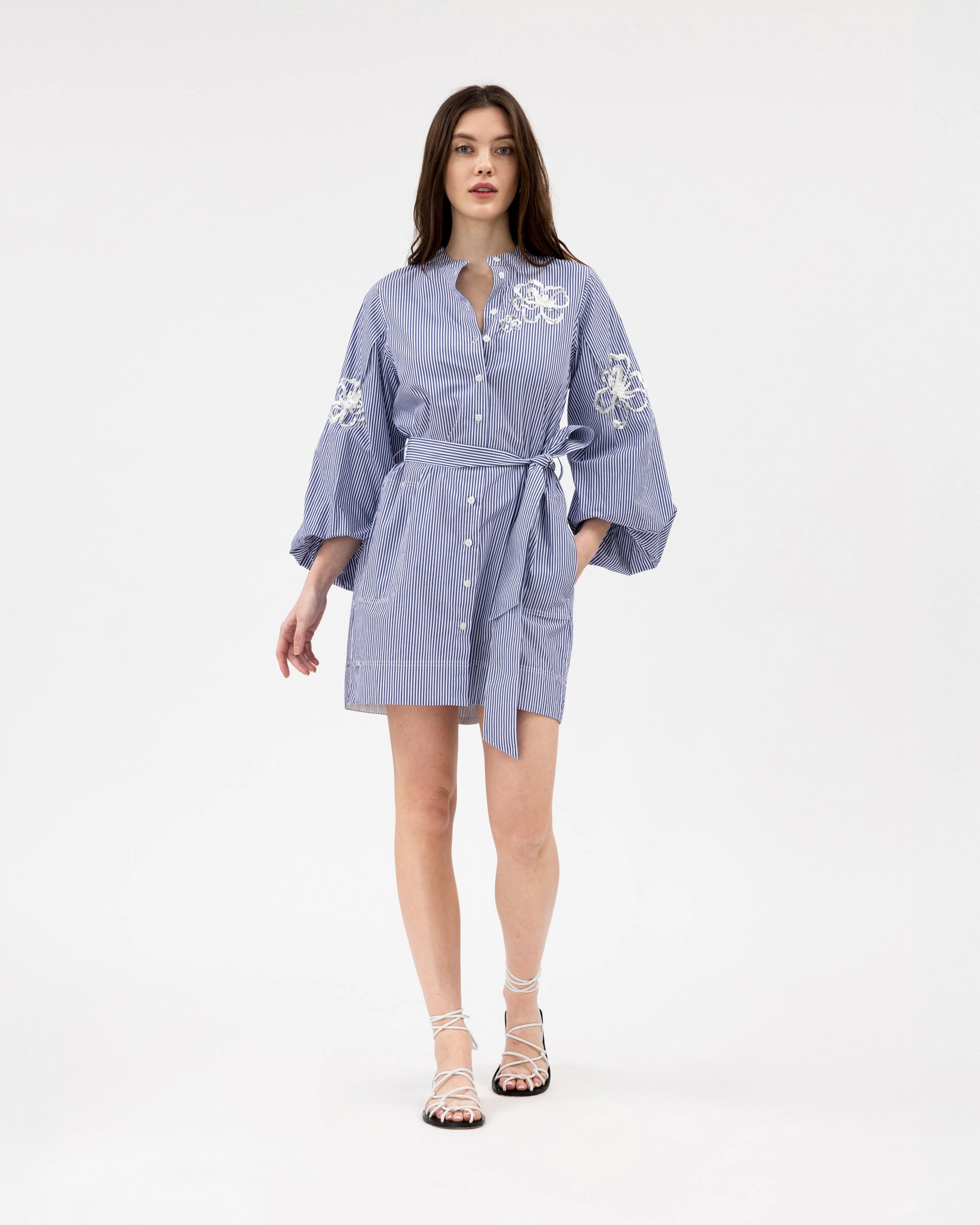 Madelyn Stripe Dress Smart Tones Clean Grace