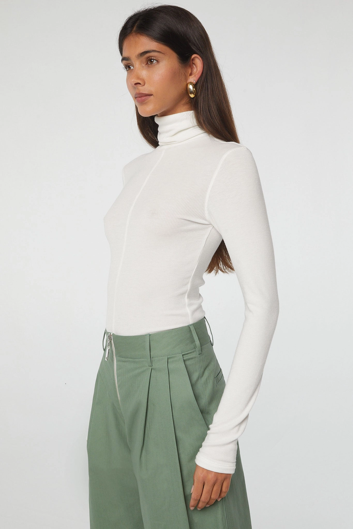 FadeResistantTechnology Textured Weave Pattern MADS TURTLENECK TOP