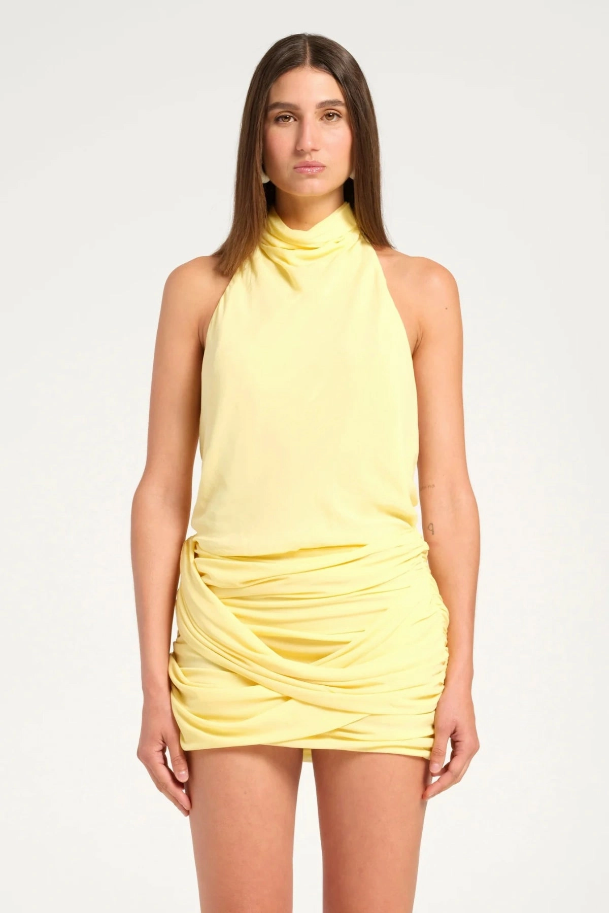 Maisie Mini Dress Butter Celebration Wear Lace Accent