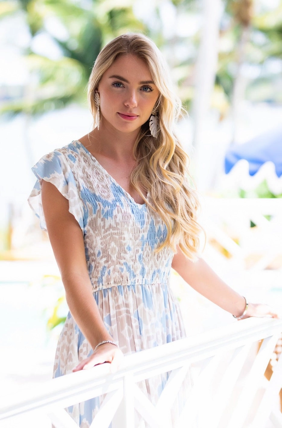 Malibu Dress / Sand and Sea Ikat Minimalist-Style Love Energy