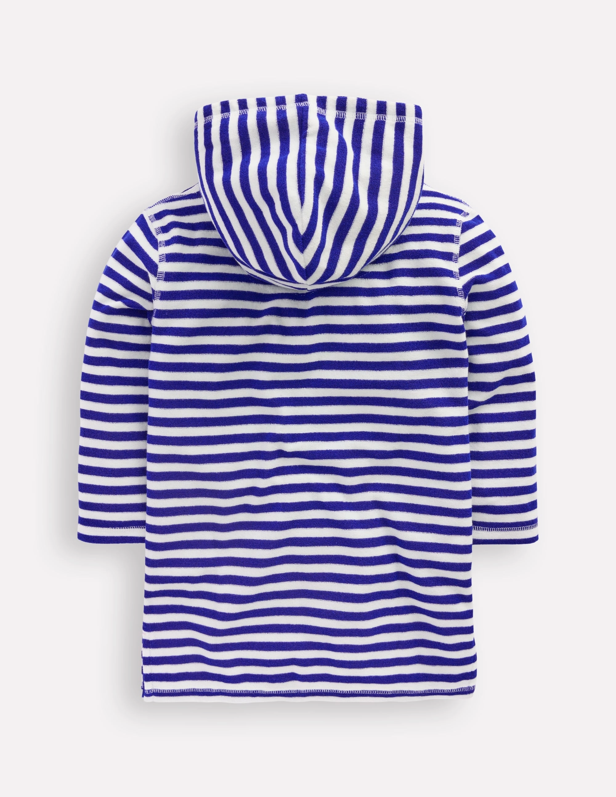 Mara Towelling Throw-On-Bright Blue Fruit Stripe Tropical Breeze Summer Break