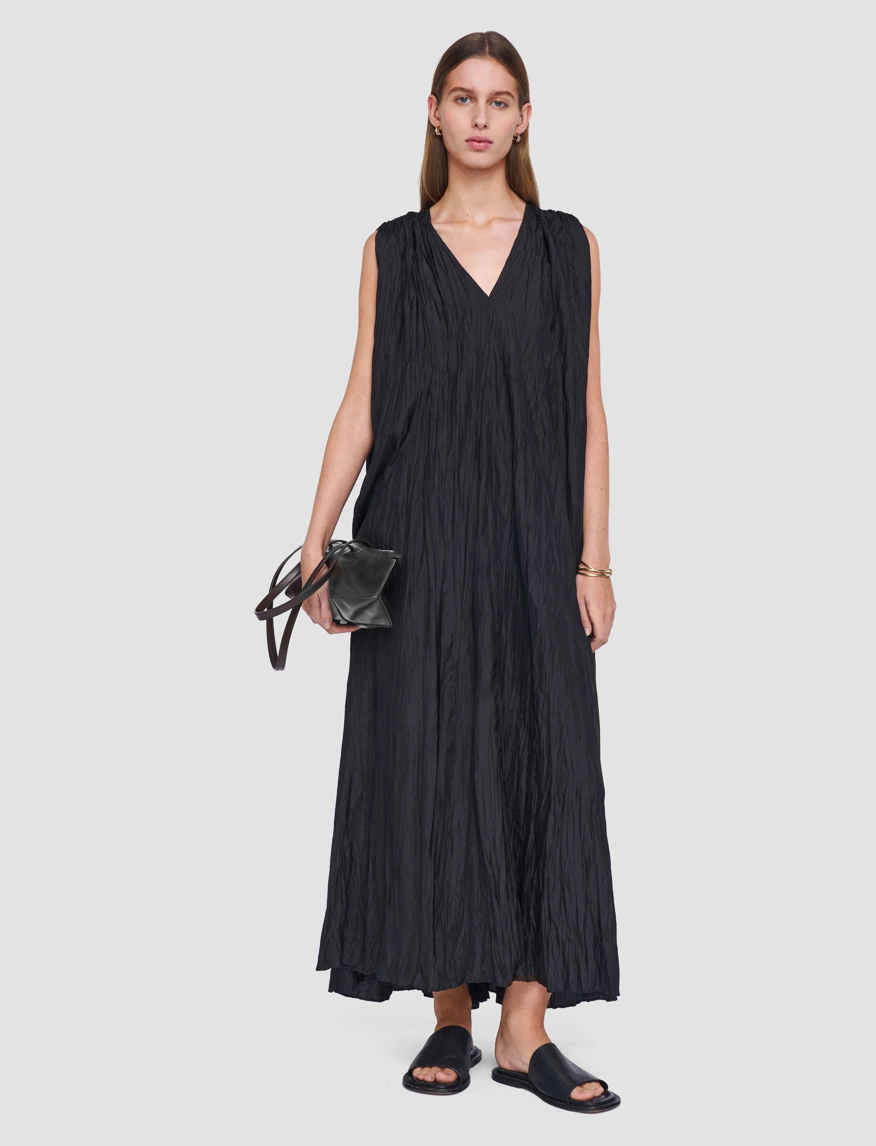 Martini Habotai Silk Dress Bohemian-Style Flattering Silhouette