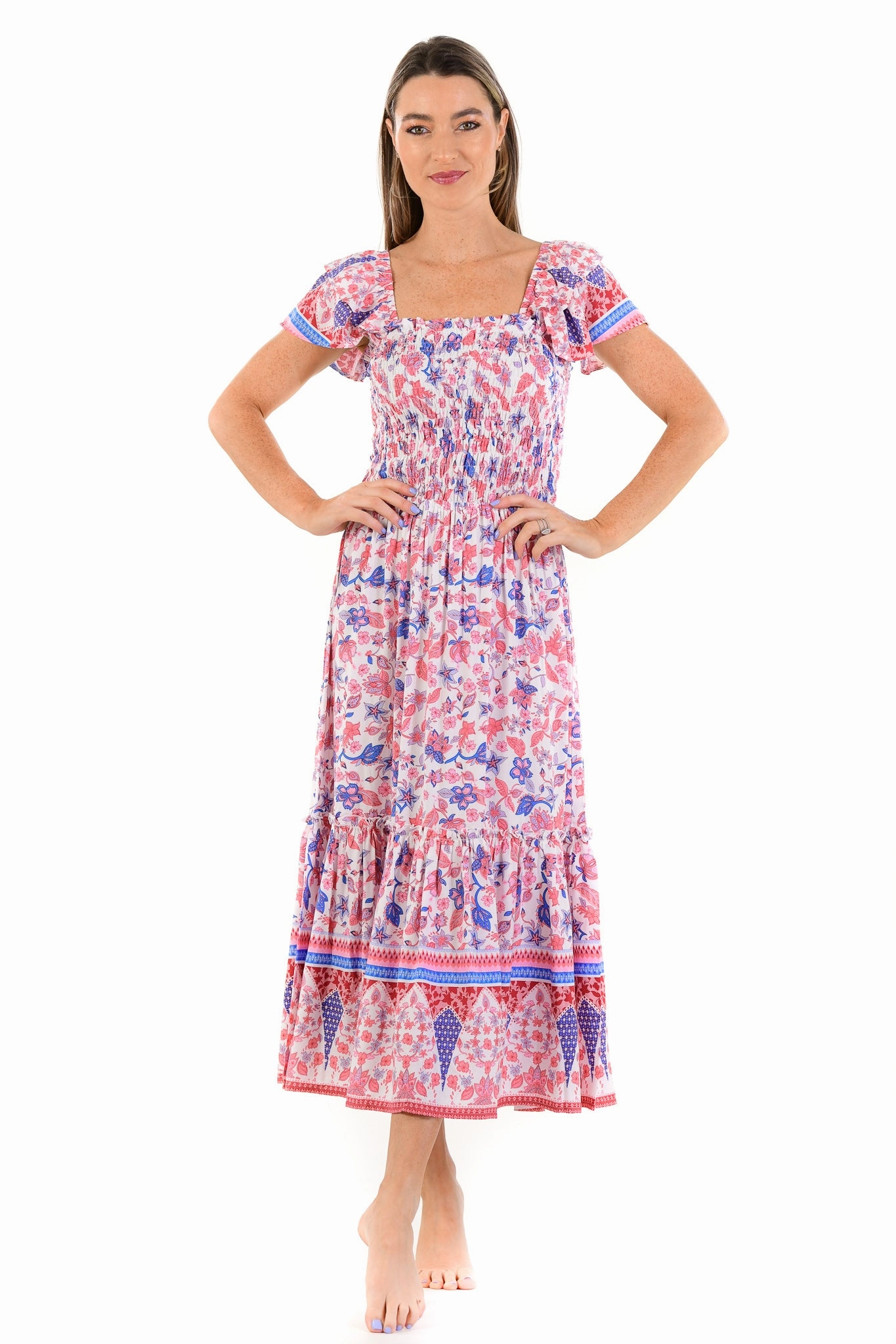 Everyday Piece Pretty Glow Matilda Dress / Coral Gardens
