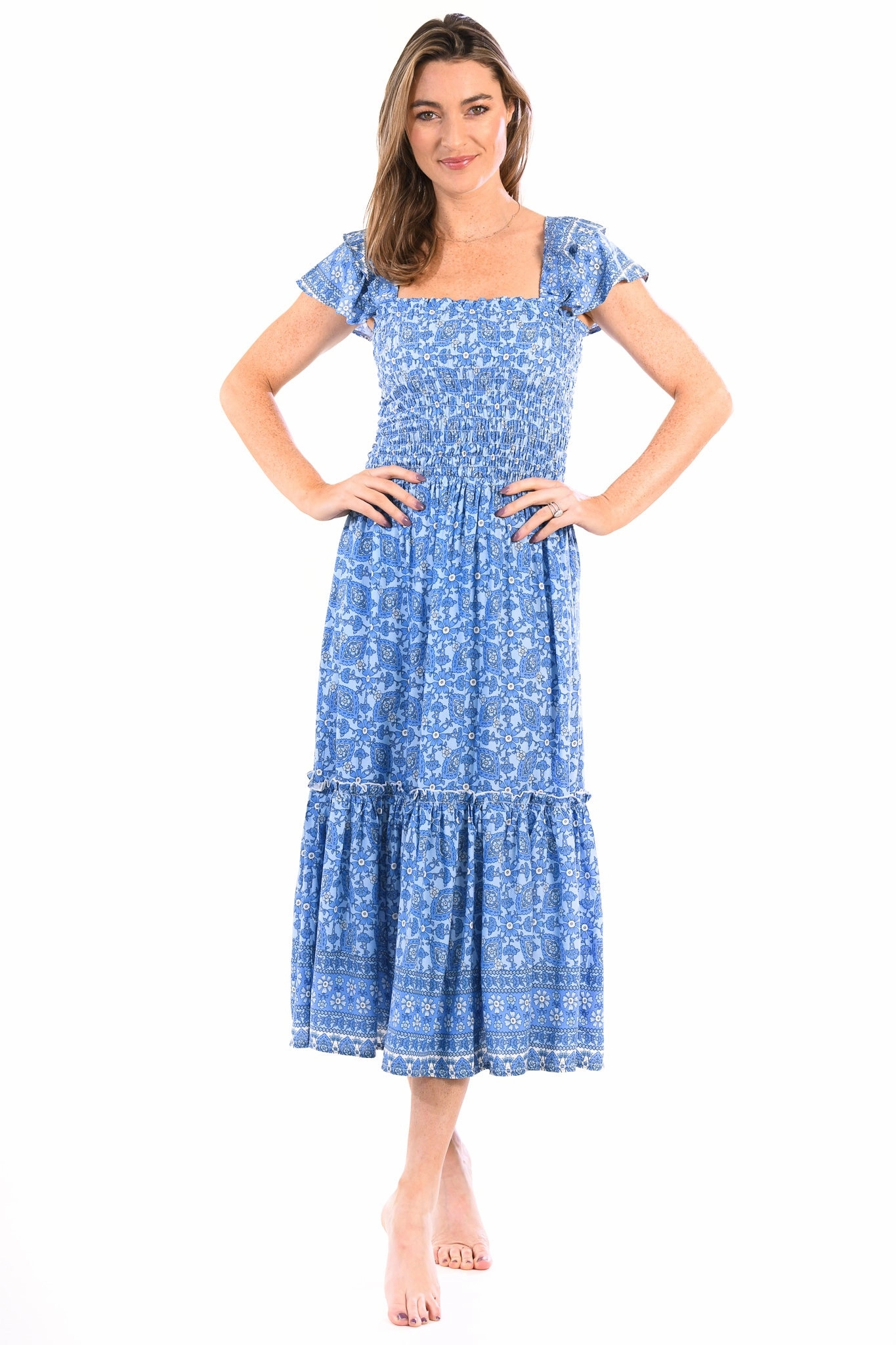 WaterRepellentCoating Durable-Fabric Matilda Dress / Dockside Blue