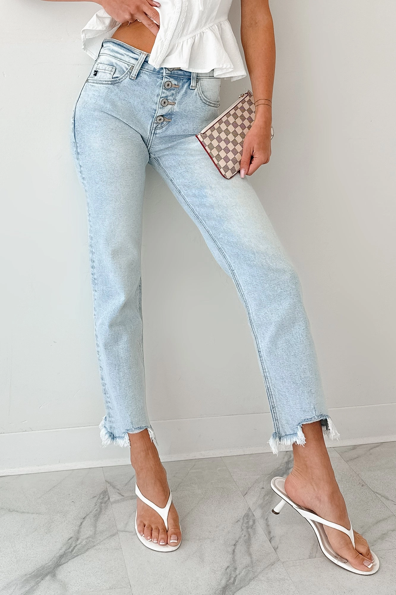 Slim Fit Wear Casual Fit Melody High Rise Slim Straight KanCan Jeans (Acid)