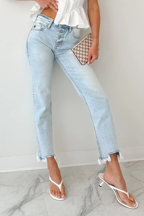 Slim Fit Wear Casual Fit Melody High Rise Slim Straight KanCan Jeans (Acid)