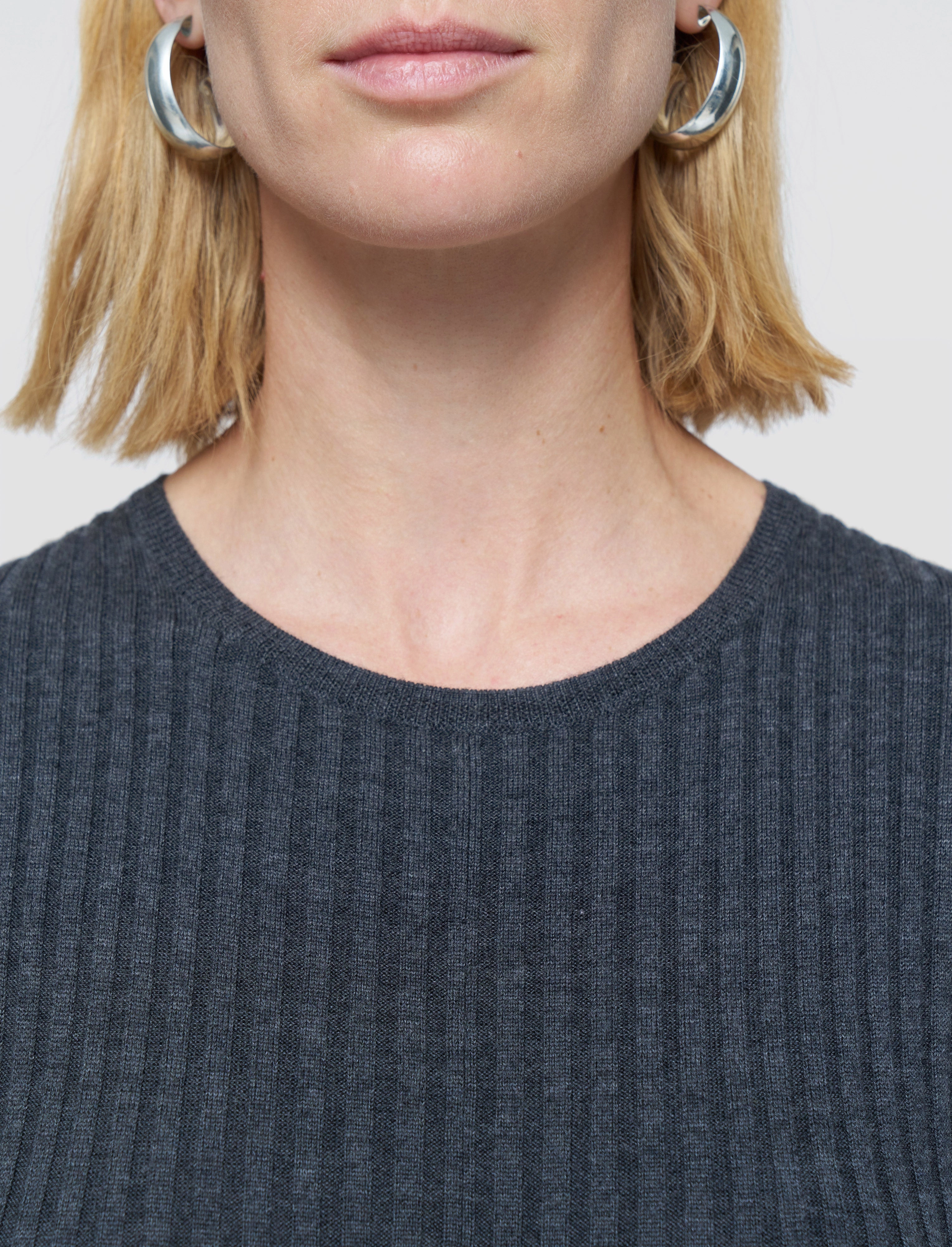 Chic Fit Wear Coffee Break Merino Rib Knit Dress