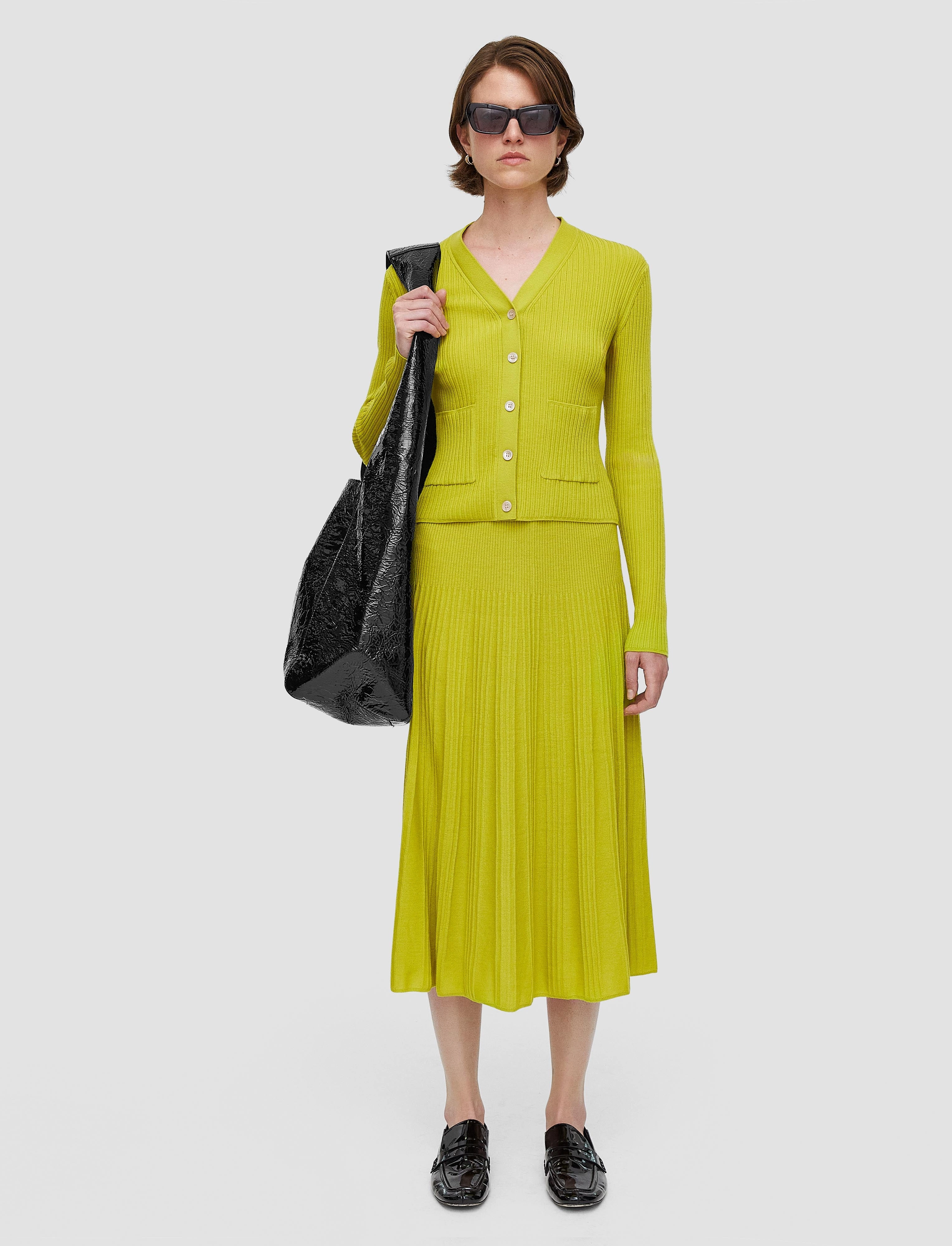 Durable Hem Soft Finish Merino Rib Skirt