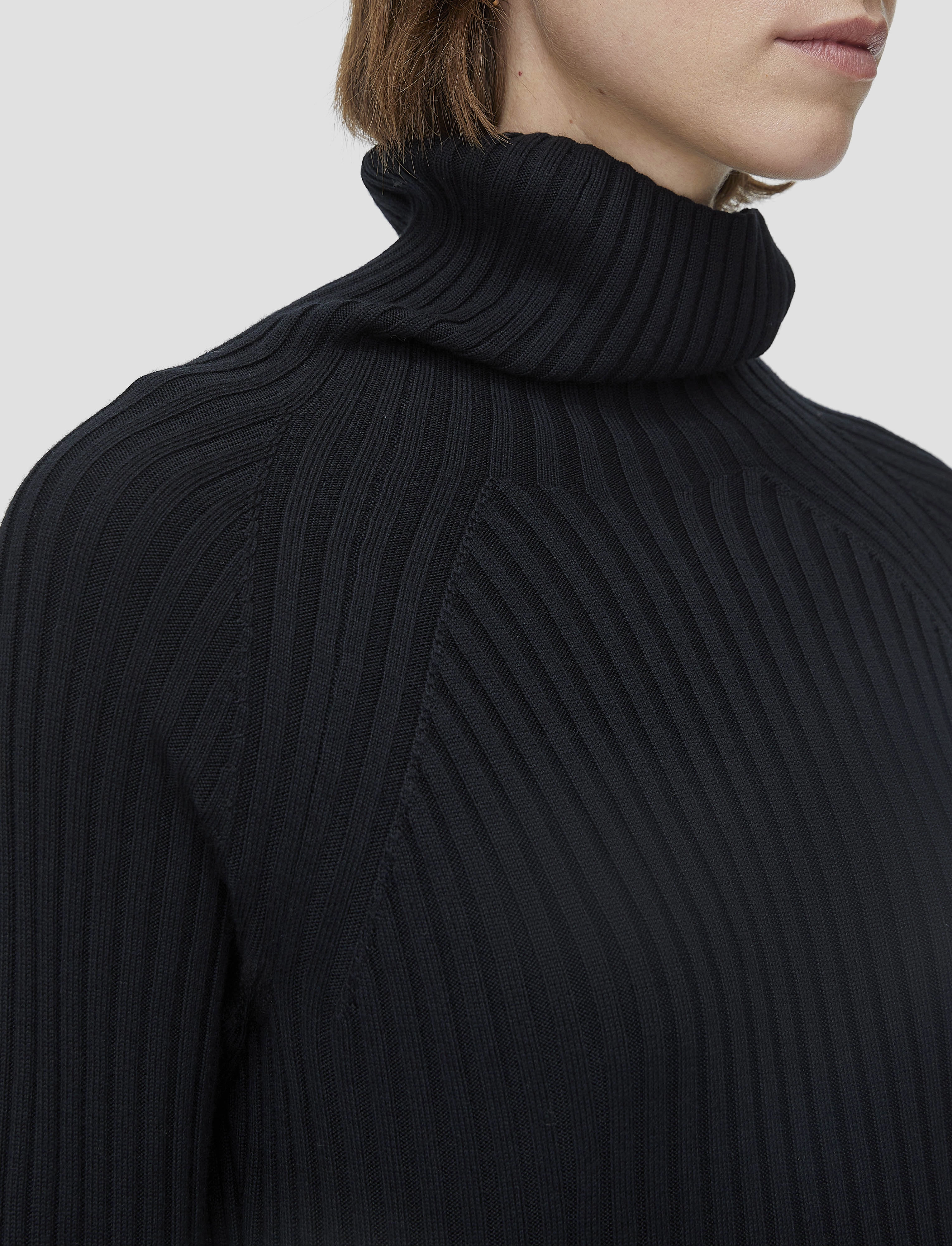 Merino Silk Rib Dress Red-Carpet