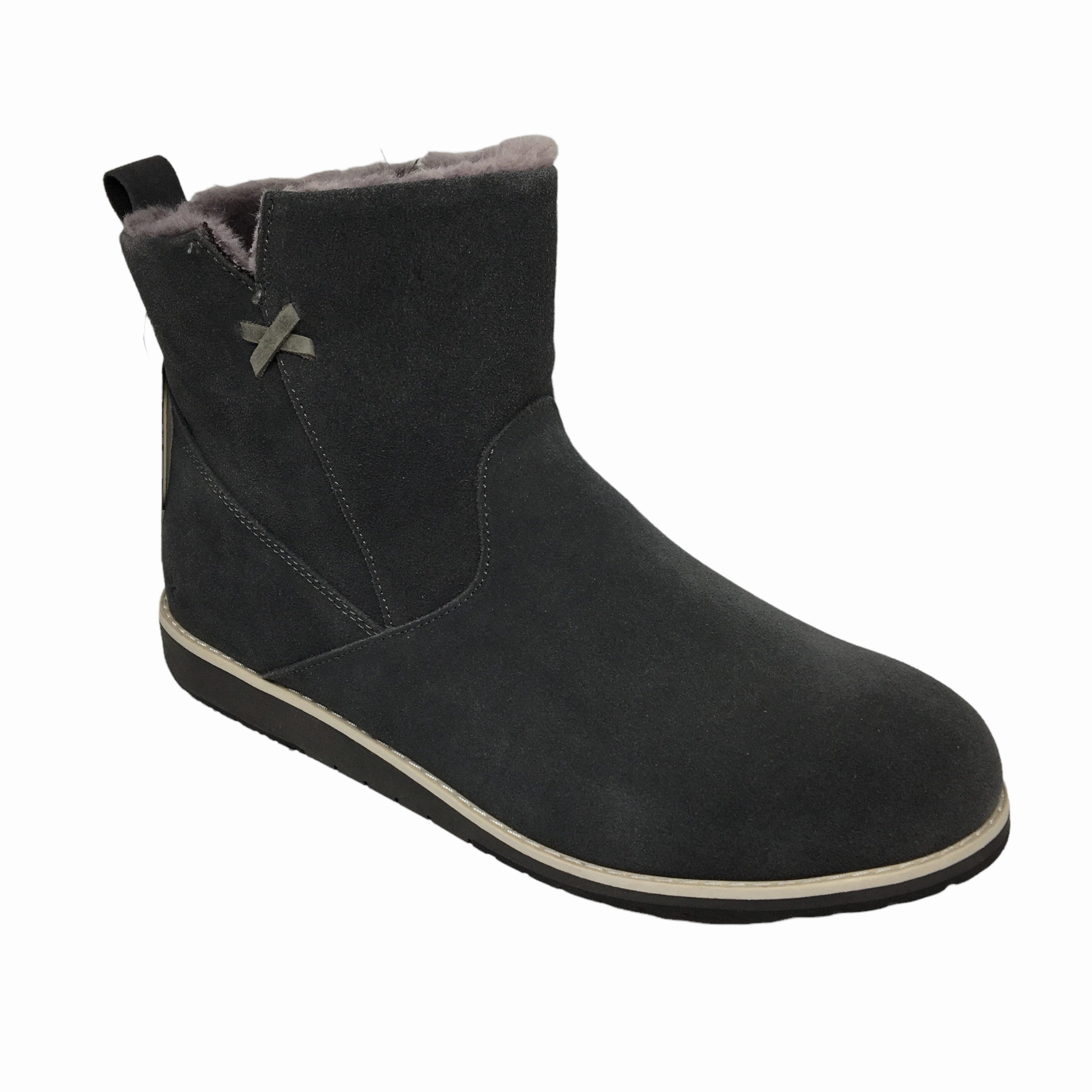 Emu Australia Beach Mini Charcoal Australian Made Graduation Ceremony Durable Shell All Day Wear