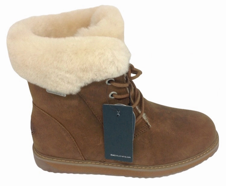 Padded Interior Rough Trail Hiker Emu Australia Shoreline ~ Tan/Oak ~ waterproof boot