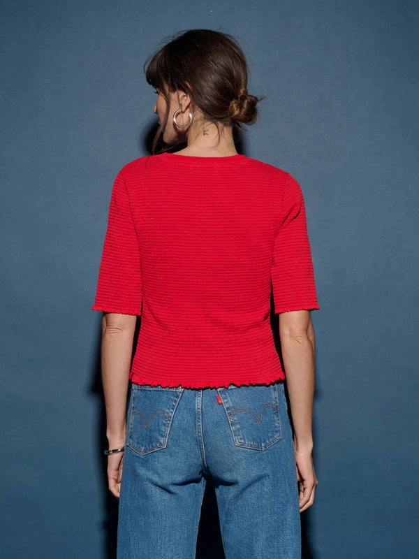 VentilatedMesh BEVERLY SMOCKED TOP