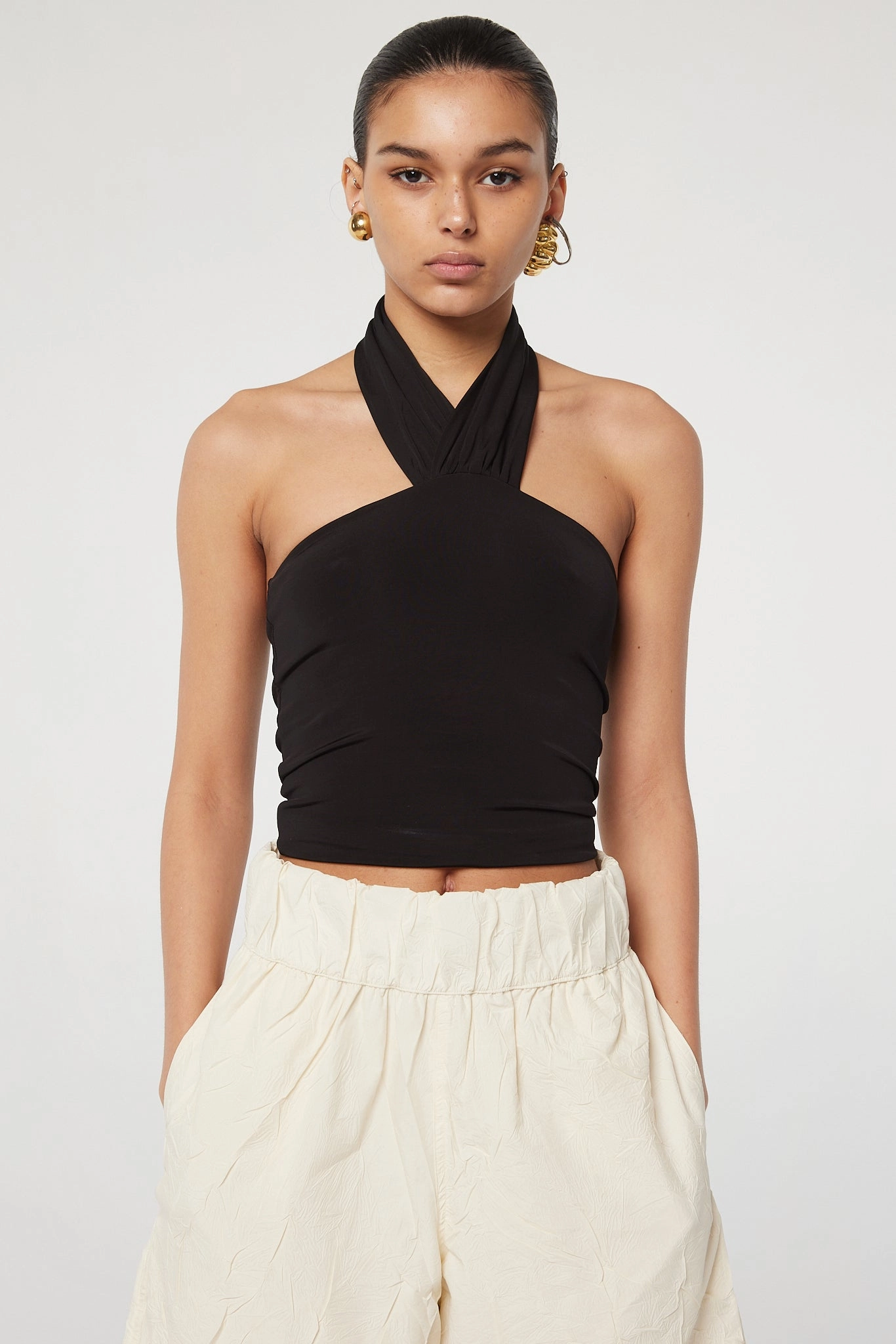 CARTESIA TOP DoubleLayered Neckline StretchComfort