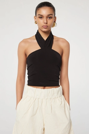 CARTESIA TOP DoubleLayered Neckline StretchComfort