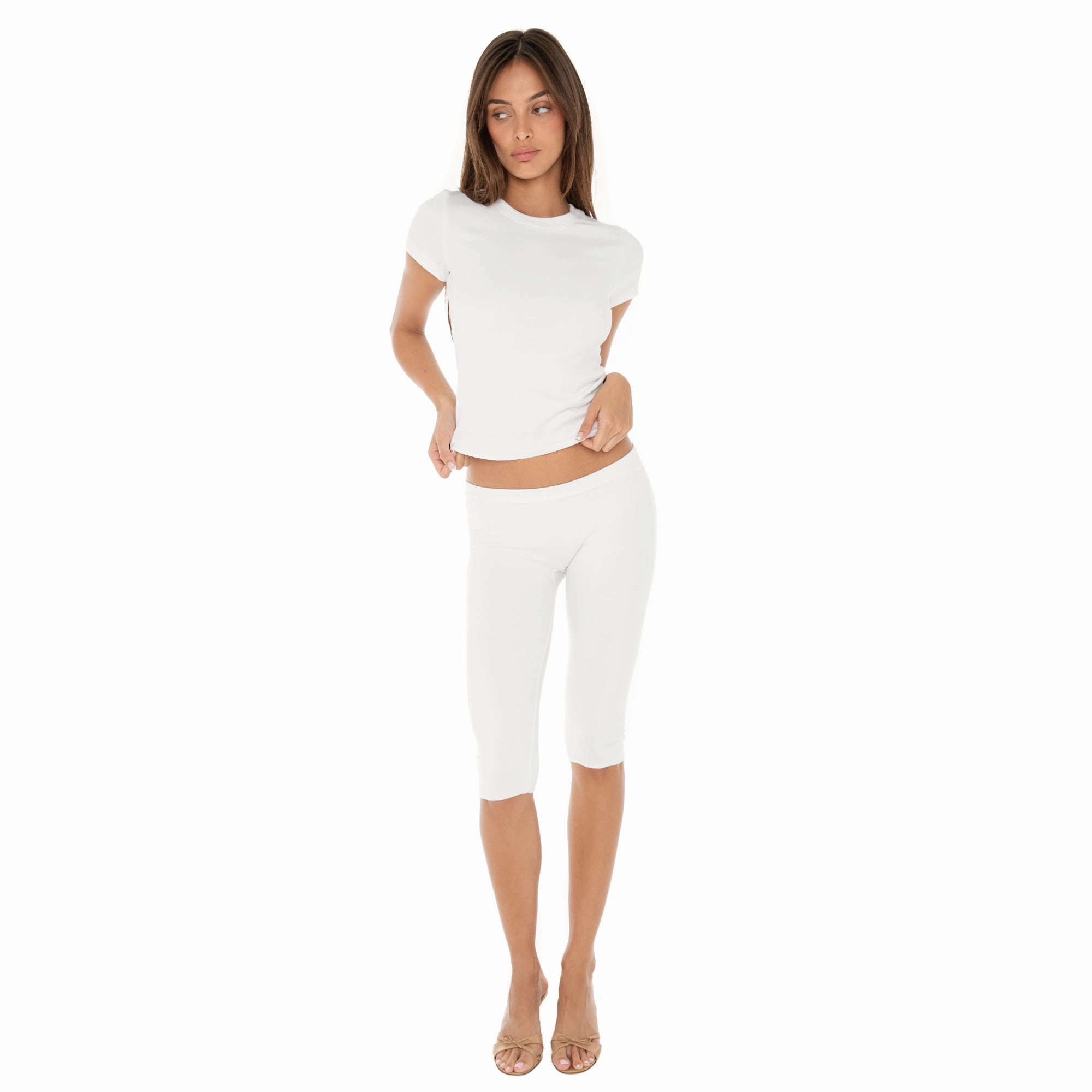 Drop Shoulder Design FrictionResistant Edges Miia Tee