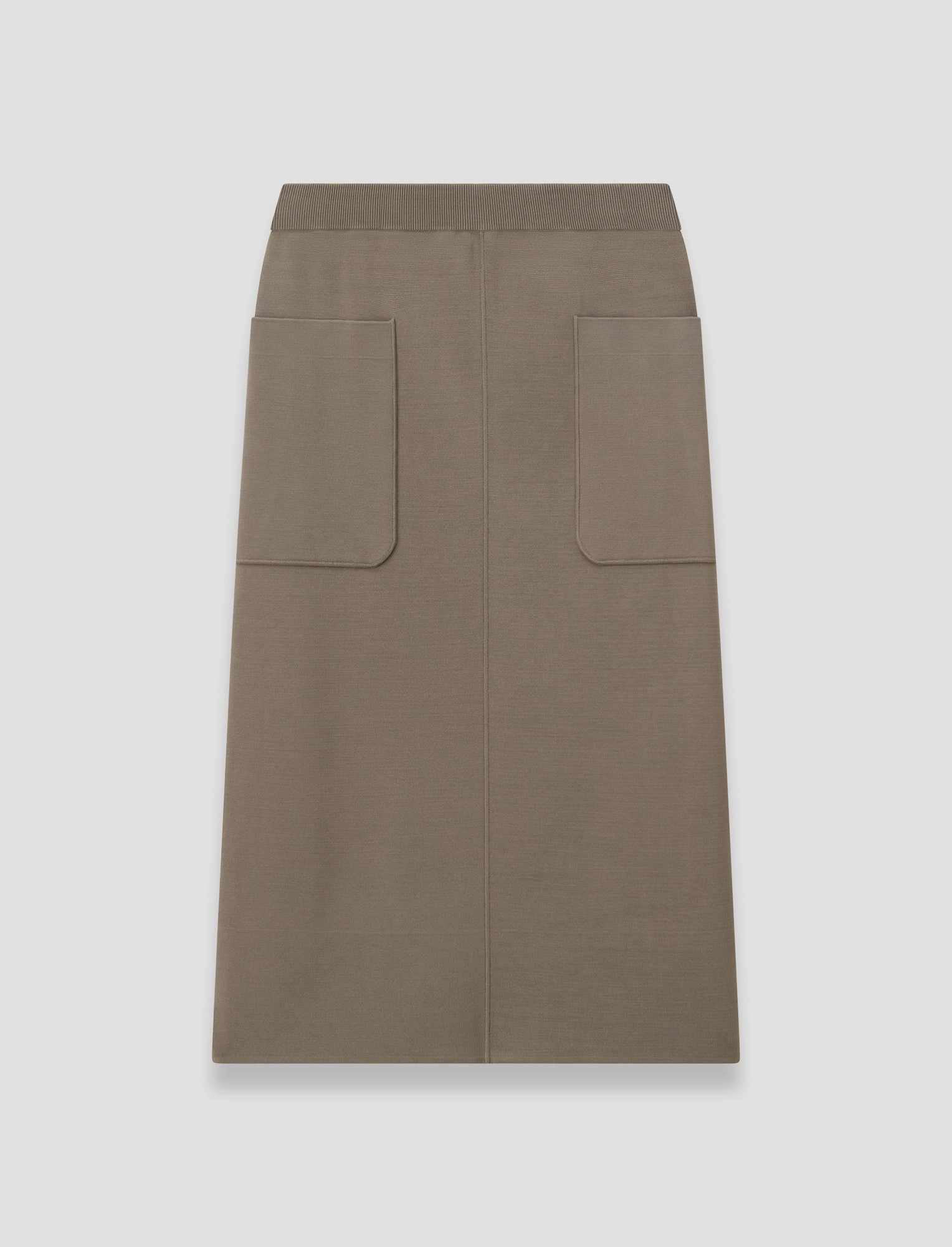 Texture Focus Slip Resistant Waist Milano Knit Stretch Skirt