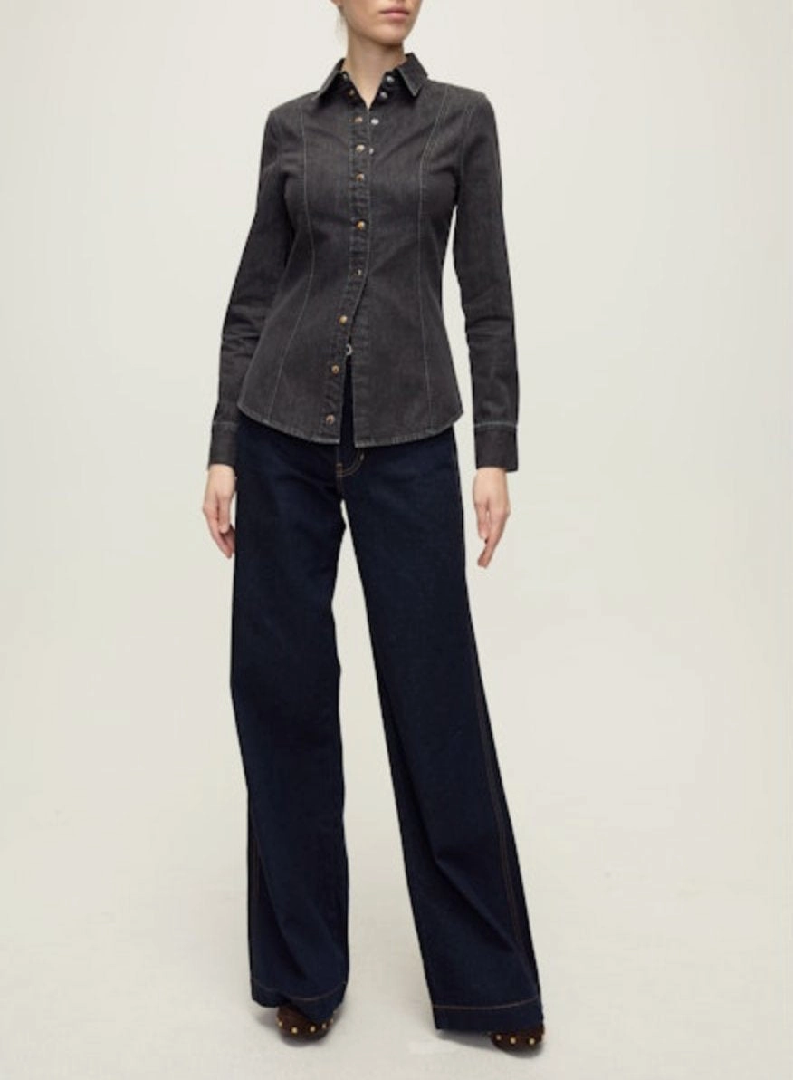 LayeredDurability Ventilated Panel Design Eddie Shirt Washed Onyx